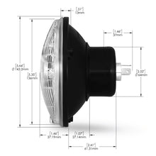 Load image into Gallery viewer, Traditional 5.75" Headlight - Smoked Yellow (High Beam)