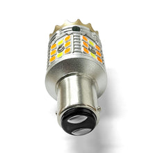 Load image into Gallery viewer, White + Amber LED Bulb (Dual Contact / Offset Bayonet)