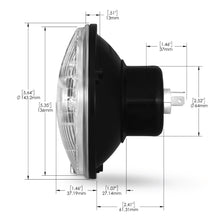 Load image into Gallery viewer, Traditional 5.75&quot; Headlight - Black (Low Beam)
