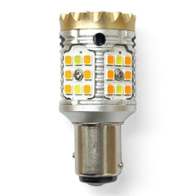 Load image into Gallery viewer, White + Amber LED Bulb (Dual Contact / Offset Bayonet)
