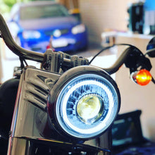 Load image into Gallery viewer, Single - Restomod 7&quot; Inch Motorcycle LED Headlight
